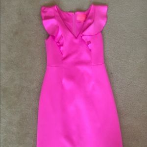 Lilly Pulitzer Sicily Flounce Dress, Size 2, Pink, Worn once